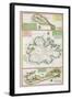 St. Kitts, Antigua and Bermuda, detail from a map of English Colonies in Caribbean-null-Framed Giclee Print