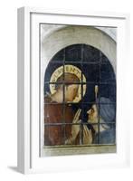 St Laurence Converting His Gaoler, Early 15th Century-Fra Angelico-Framed Giclee Print