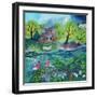 St.Lawrence, 2021 (acrylics on paper)-Lisa Graa Jensen-Framed Giclee Print