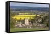 St. Lawrence Church and Oilseed Rape Fields-Stuart Black-Framed Stretched Canvas