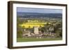 St. Lawrence Church and Oilseed Rape Fields-Stuart Black-Framed Photographic Print