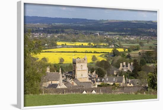 St. Lawrence Church and Oilseed Rape Fields-Stuart Black-Framed Photographic Print