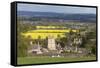 St. Lawrence Church and Oilseed Rape Fields-Stuart Black-Framed Stretched Canvas