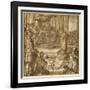 St Lawrence Discourses in the Presence of the Prefect Decius, 1581-Antonio Tempesta-Framed Giclee Print