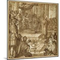 St Lawrence Discourses in the Presence of the Prefect Decius, 1581-Antonio Tempesta-Mounted Giclee Print