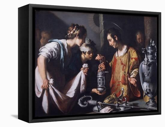St. Lawrence Distributing the Riches of the Church, C.1625-Bernardo Strozzi-Framed Stretched Canvas