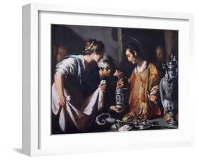 St. Lawrence Distributing the Riches of the Church, C.1625-Bernardo Strozzi-Framed Giclee Print