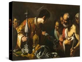 St. Lawrence Distributing the Treasures of the Church, c.1625-Bernardo Strozzi-Stretched Canvas
