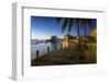 St. Lawrence Gap at dusk, Christ Church, Barbados, West Indies, Caribbean, Central America-Frank Fell-Framed Photographic Print