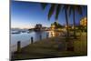 St. Lawrence Gap at dusk, Christ Church, Barbados, West Indies, Caribbean, Central America-Frank Fell-Mounted Photographic Print