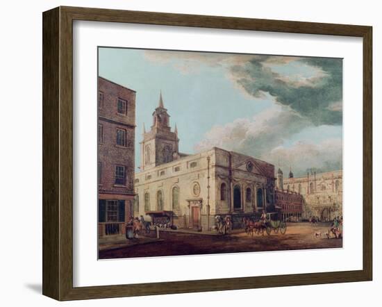 St. Lawrence Jewry and the Guildhall-Thomas Malton-Framed Giclee Print