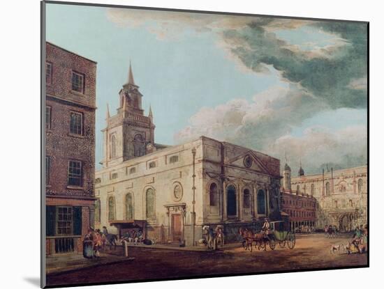 St. Lawrence Jewry and the Guildhall-Thomas Malton-Mounted Giclee Print