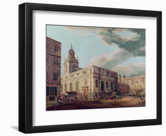 St. Lawrence Jewry and the Guildhall-Thomas Malton-Framed Giclee Print