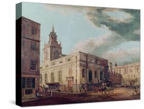 St. Lawrence Jewry and the Guildhall-Thomas Malton-Stretched Canvas