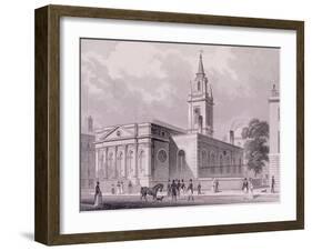 St Lawrence Jewry, London, C1830-James Tingle-Framed Giclee Print