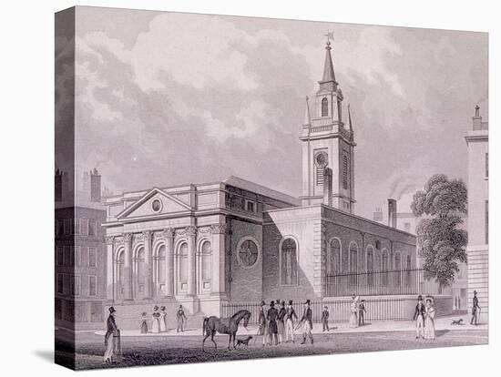 St Lawrence Jewry, London, C1830-James Tingle-Stretched Canvas