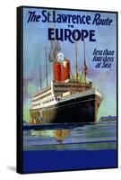 St Lawrence Route To Europe-null-Framed Stretched Canvas