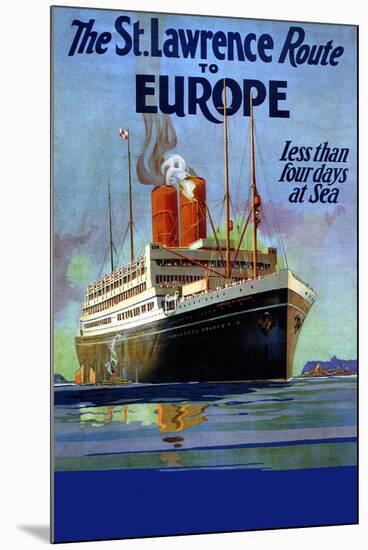 St Lawrence Route To Europe-null-Mounted Art Print