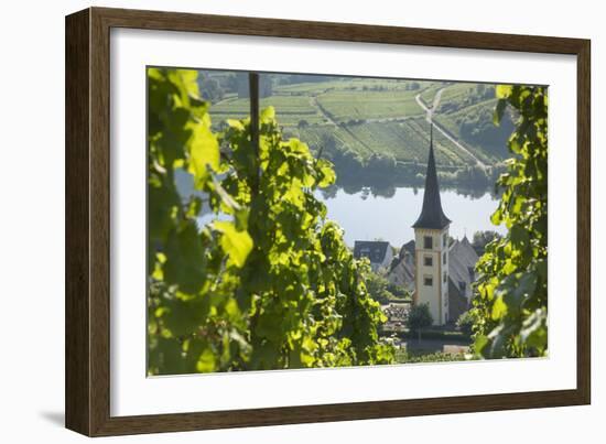 St. Lawrence's Church, Bremm, Rhineland-Palatinate, Germany, Europe-Ian Trower-Framed Photographic Print