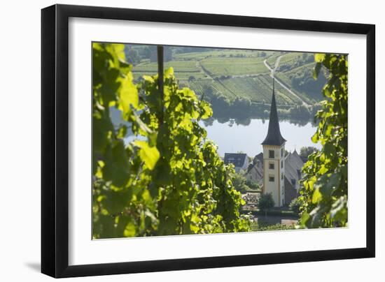 St. Lawrence's Church, Bremm, Rhineland-Palatinate, Germany, Europe-Ian Trower-Framed Photographic Print