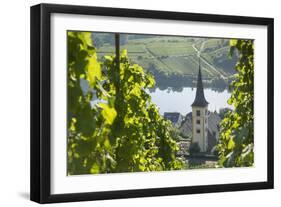 St. Lawrence's Church, Bremm, Rhineland-Palatinate, Germany, Europe-Ian Trower-Framed Photographic Print