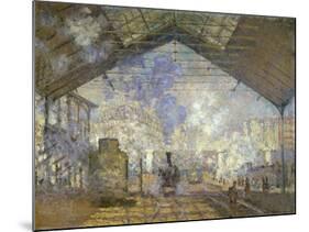 St. Lazare Station-Claude Monet-Mounted Giclee Print