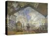 St. Lazare Station-Claude Monet-Stretched Canvas