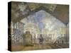 St. Lazare Station-Claude Monet-Stretched Canvas