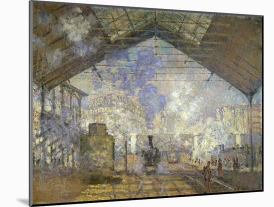 St. Lazare Station-Claude Monet-Mounted Giclee Print
