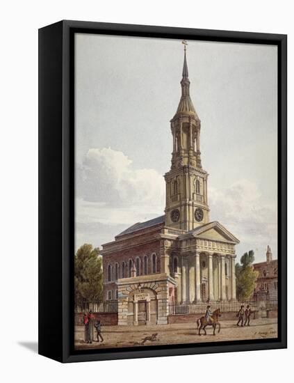 St Leonard's Church, Shoreditch, London, 1811-John Coney-Framed Stretched Canvas