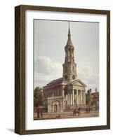 St Leonard's Church, Shoreditch, London, 1811-John Coney-Framed Giclee Print