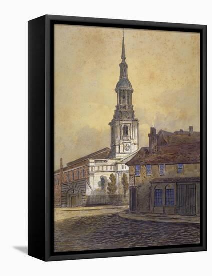 St Leonard's Church, Shoreditch, London, C1815-George Dance-Framed Stretched Canvas