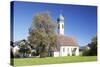 St. Leonhard Church, Froschhausen Near Murnau Am Staffelsee, Upper Bavaria, Bavaria, Germany-Markus Lange-Stretched Canvas