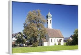 St. Leonhard Church, Froschhausen Near Murnau Am Staffelsee, Upper Bavaria, Bavaria, Germany-Markus Lange-Framed Photographic Print