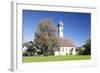 St. Leonhard Church, Froschhausen Near Murnau Am Staffelsee, Upper Bavaria, Bavaria, Germany-Markus Lange-Framed Photographic Print