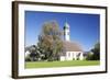 St. Leonhard Church, Froschhausen Near Murnau Am Staffelsee, Upper Bavaria, Bavaria, Germany-Markus Lange-Framed Photographic Print