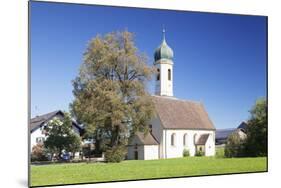 St. Leonhard Church, Froschhausen Near Murnau Am Staffelsee, Upper Bavaria, Bavaria, Germany-Markus Lange-Mounted Photographic Print
