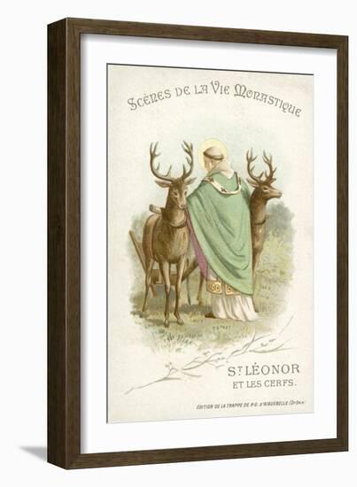 St Leonor and the Deer-null-Framed Giclee Print