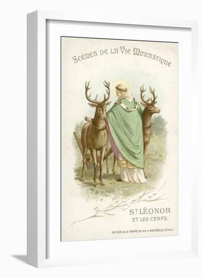 St Leonor and the Deer-null-Framed Giclee Print
