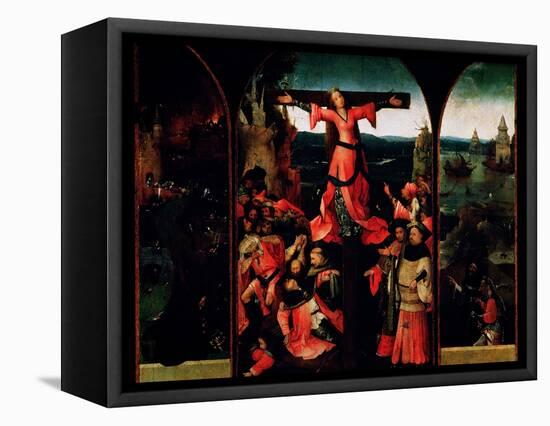 St. Liberata Triptych-Hieronymus Bosch-Framed Stretched Canvas