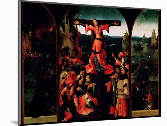 St. Liberata Triptych-Hieronymus Bosch-Mounted Giclee Print