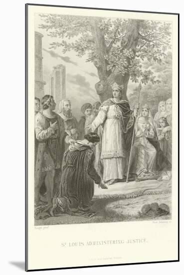 St Louis Administering Justice-Alphonse Marie de Neuville-Mounted Giclee Print