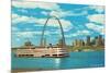 St. Louis Arch and Mississippi River-null-Mounted Premium Giclee Print