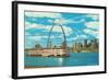 St. Louis Arch and Mississippi River-null-Framed Art Print