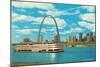 St. Louis Arch and Mississippi River-null-Mounted Premium Giclee Print