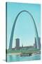 St. Louis Arch and Mississippi River-null-Stretched Canvas