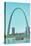 St. Louis Arch and Mississippi River-null-Stretched Canvas