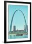 St. Louis Arch and Mississippi River-null-Framed Art Print