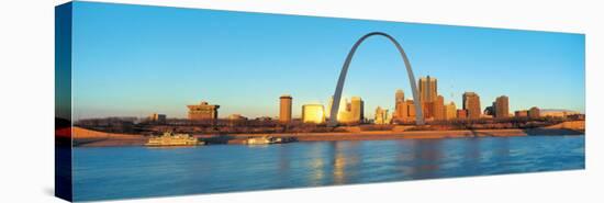 St. Louis Arch and Skyline-null-Stretched Canvas