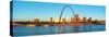 St. Louis Arch and Skyline-null-Stretched Canvas
